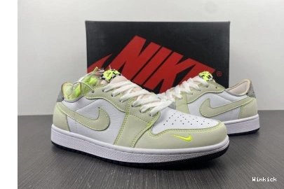 Low DM7837-10R White-Green Nike 1  Jordan  Air 0723